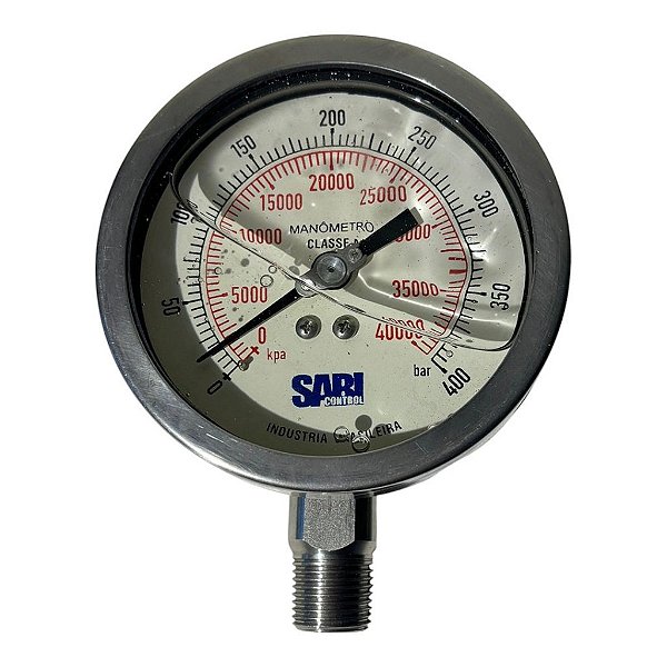 MONOMETRO ANALOGICO SBMI G 100V 400BAR 12N 651 C316 M316 VP