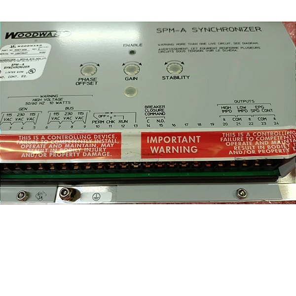 SINCRONIZADOR ANALÓGICO WOODWARD SPM - A 9907-029