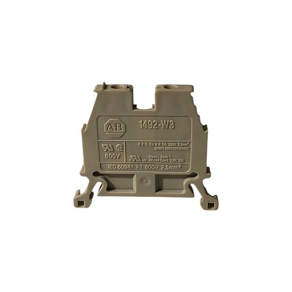 KIT 7 BORNE SAK 2,5MM 1492-W3 CINZA ALLEN BRADLEY