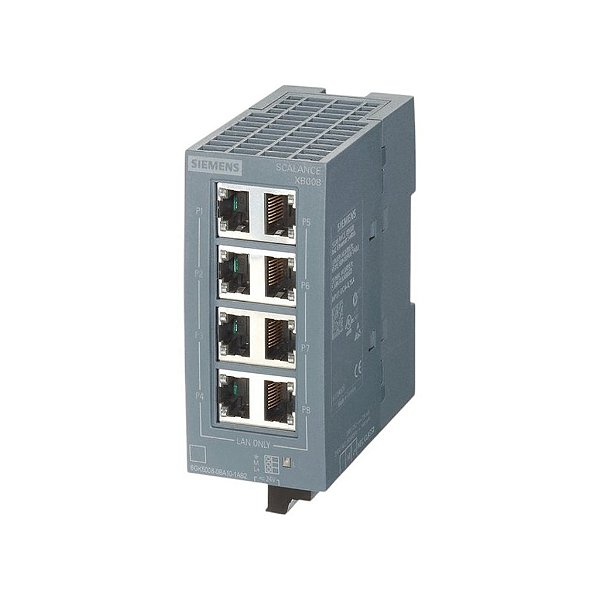 Switch 8 Portas RJ45 Scalance XB008 6GK50080BA101AB2 Siemens