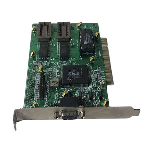 Placa de vídeo TGUI9440 PCI 1MB VGA para jogos retrô Trident