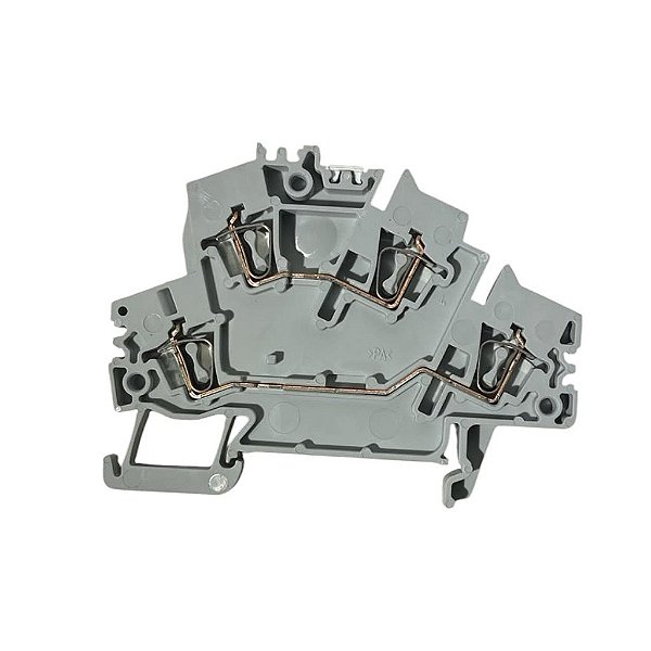 Kit 2 Borne Conector Mola Duplo 2,5mm Zdk 2,5-2 / 1492-LD3