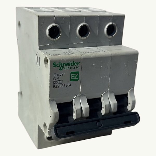 Disjuntor 3p 4a C 3ka 230v Easy9 Ez9f33304 para Schneider