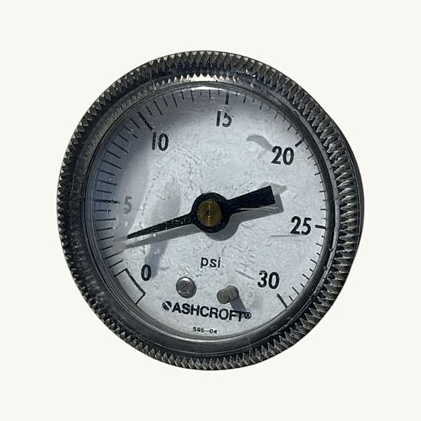 Manometro Pressao 30 PSI Ashcroft - 595-04 Traseira 2