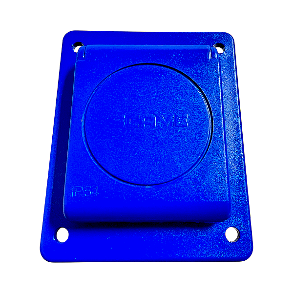 Tomada de embutir industrial Scame 2P+T 16A 250V