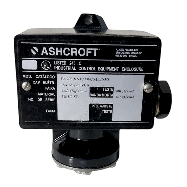 Interruptor Pressao Sistema Industrial Ashcroft - B420S