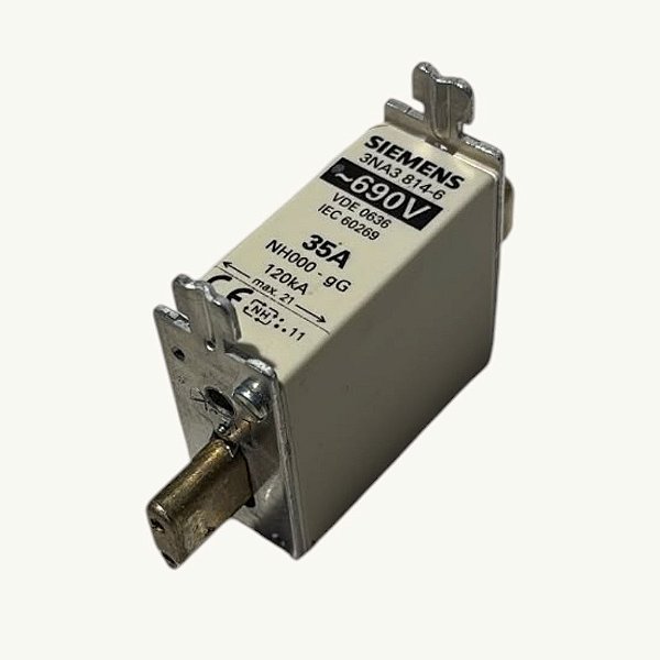 Fusível Nh000-gG 35a 690vca 3na3814-6 Siemens