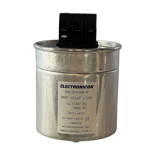 Capacitor de Potência Electronicon - E62.Q10-104L16
