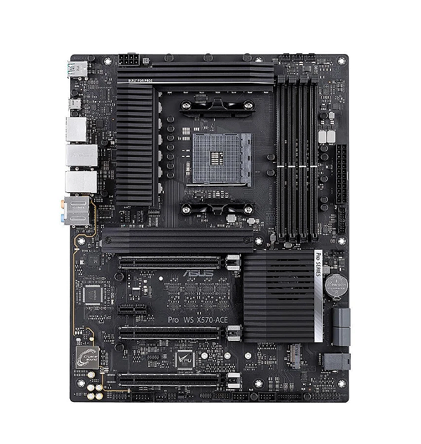 Placa-Mãe Pro AMD AM4 ATX Asus PRO-WS-X570-ACE