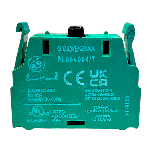 Bloco de Contato Interruptor Giovenzana PL004004/7