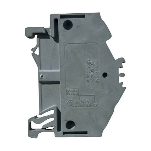 KIT 5 WAGO 280-641 Bloco de Terminais Passagem Cinza 2,5mm²