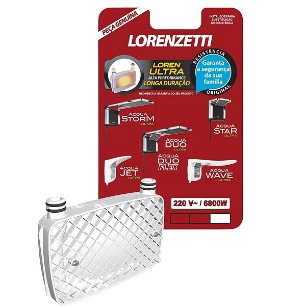 Resistência Chuveiro Acqua Loren Ultra Lorenzetti 220v 6800w