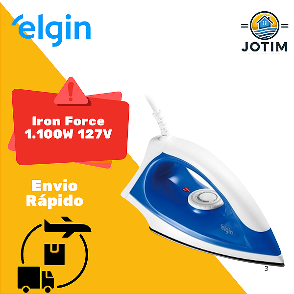 Ferro de Passar a Seco Elgin Iron Force 1.100W 127V