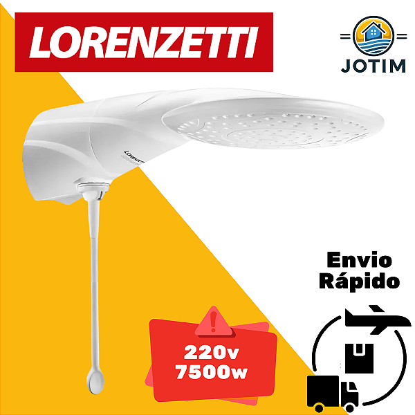 Chuveiro Elétrico Ducha Lorenzetti Eletrônica Advanced 220V 7500W - Ref. 7510523