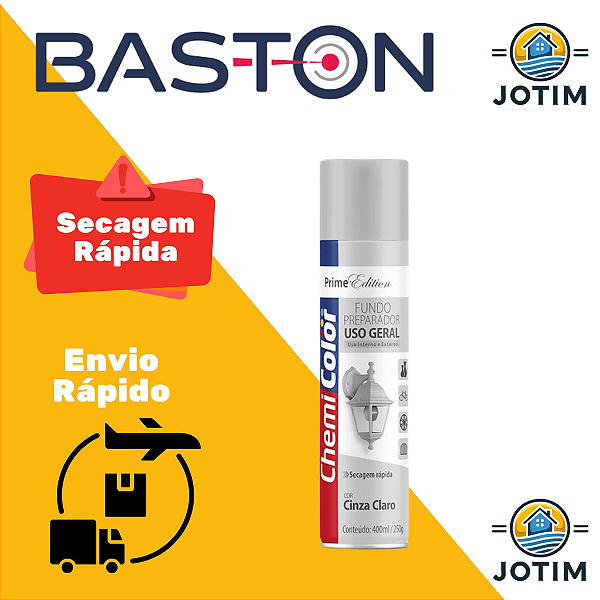 Tinta Spray Uso Geral U.G. 400ML Fundo Preparação BASTON