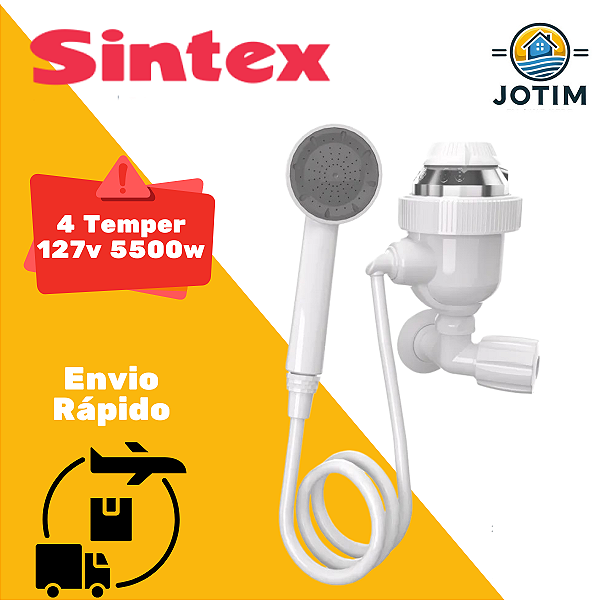 Ducha Pet 4 Temperaturas 127V 5500W Sintex Banho Quentinho