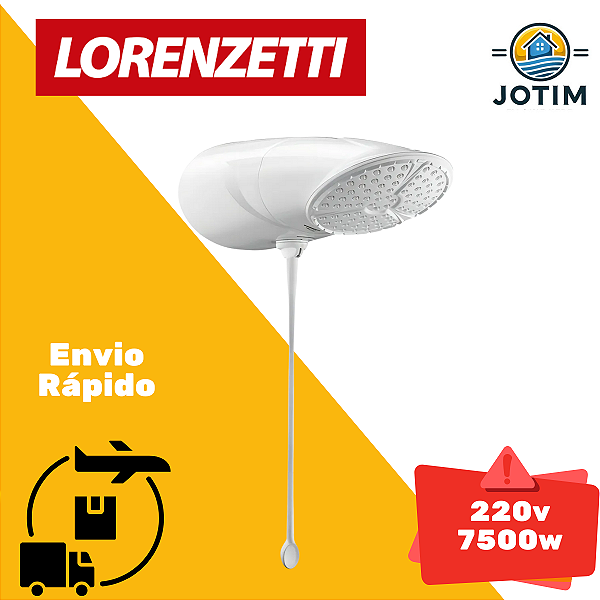 Chuveiro Ducha Lorenzetti Top Jet Multi 220V 7.500W 4 Temp