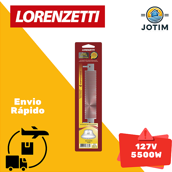 Resistência Loren Ultra 4 Temperaturas 127V 5500W Lorenzetti