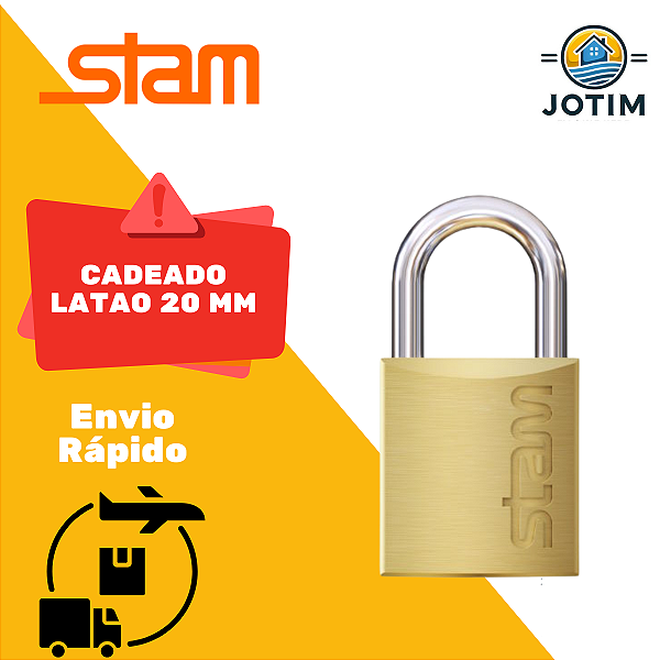 Cadeado de Latão Maciço 20 mm STAM