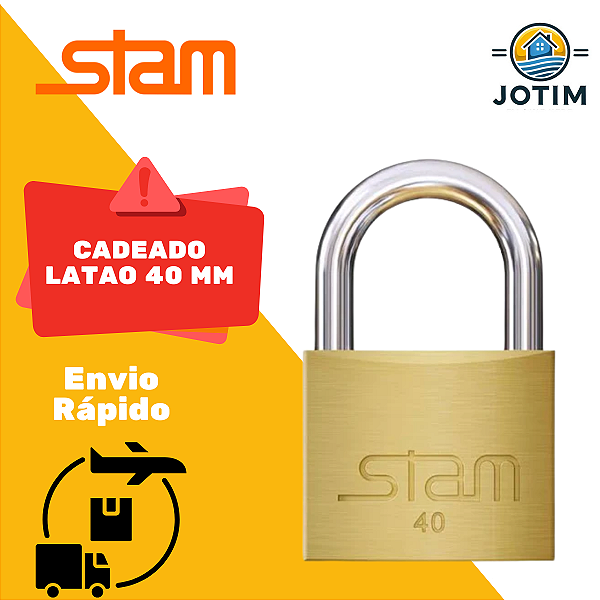 Cadeado de Latão Maciço 40 mm STAM