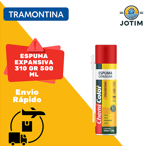 Espuma Expansiva Poliuretano Chemicolor 500ml/310g Baston