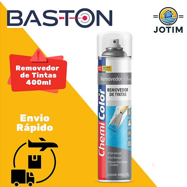 Removedor de Tintas Spray, Verniz e Grafiatos 400ml Baston