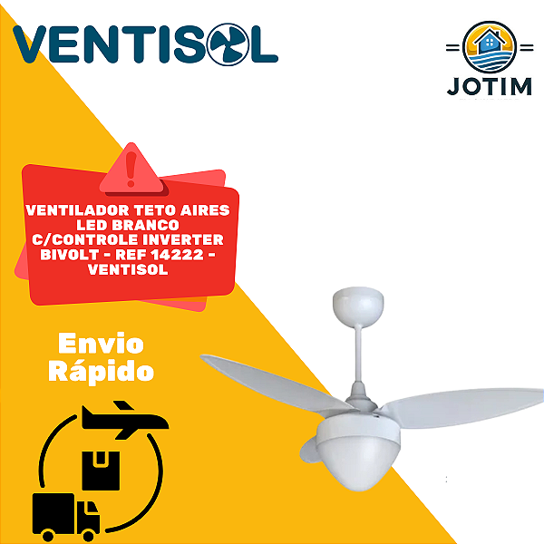 Ventilador de Teto Aires LED Inverter Ventisol