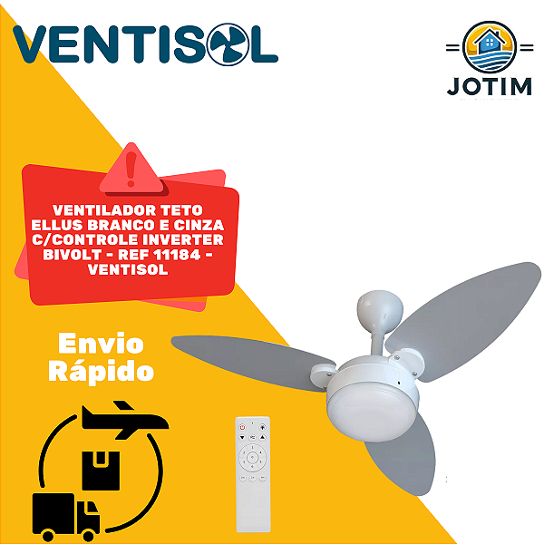 Ventilador de Teto Ventisol Elluz Inverter
