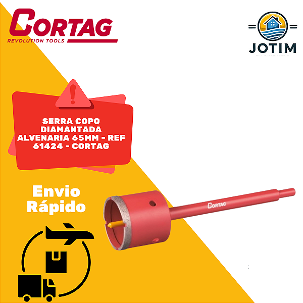 Serra Copo Diamantada Cortag 65 mm