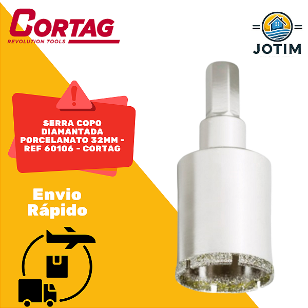 Serra Copo Diamantada Cortag 32 mm