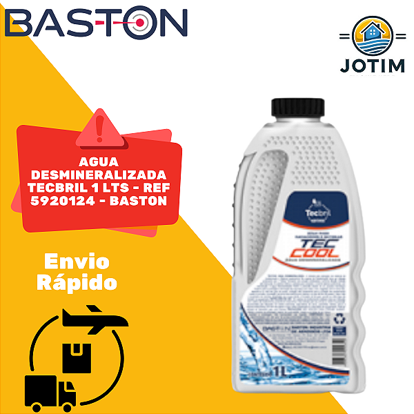 Água Desmineralizada TecBril 1 L Baston