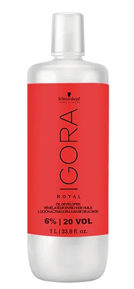 Água Oxigenada Igora Royal 6% 20 volumes Oil Developer 1 Litro | Schwarzkopf