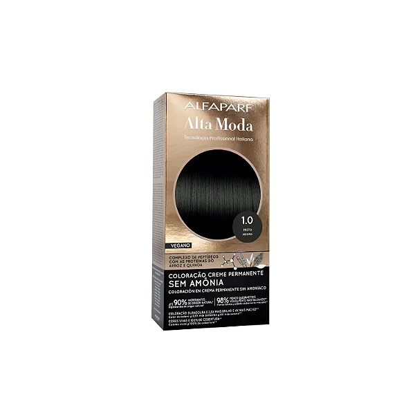 Tintura / Coloração Permanente Sem Amônia 1.0 Preto