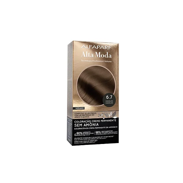 Tintura / Coloração Permanente Sem Amônia 6.7 Chocolate