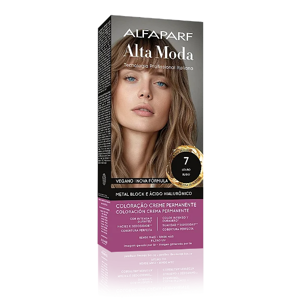 AlfaParf Alta Moda É Colore 7.0 Louro - Coloração Permanente