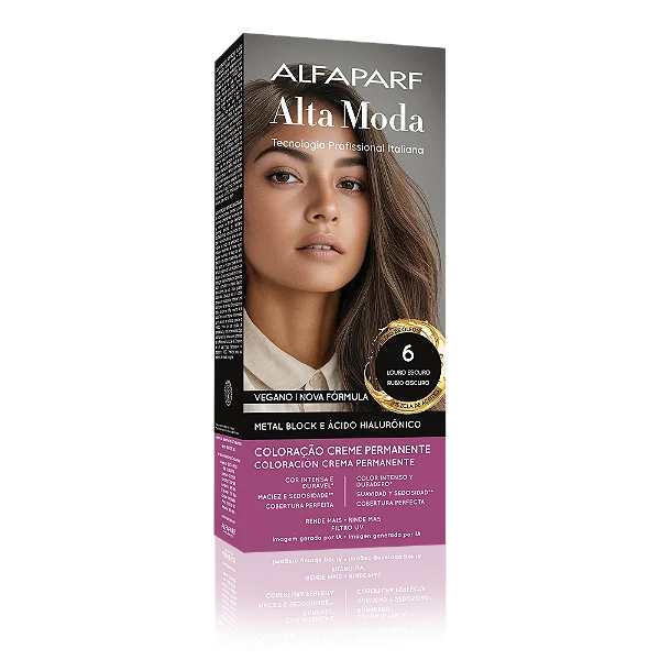 AlfaParf Alta Moda É Colore 6.0 Louro Escuro - Coloração Permanente