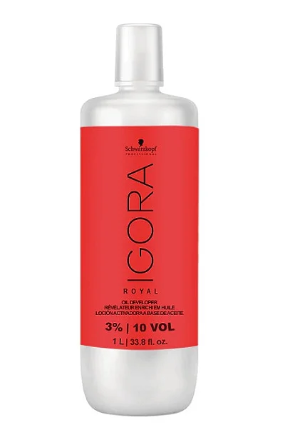 Água Oxigenada Igora Royal 3% 10 volumes Oil Developer 1 Litro | Schwarzkopf
