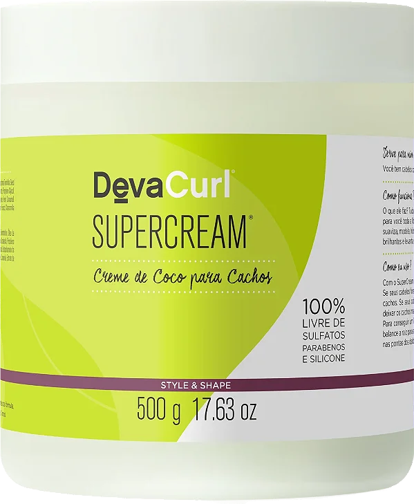 Deva Curl Supercream Creme de Coco para Cachos 500g