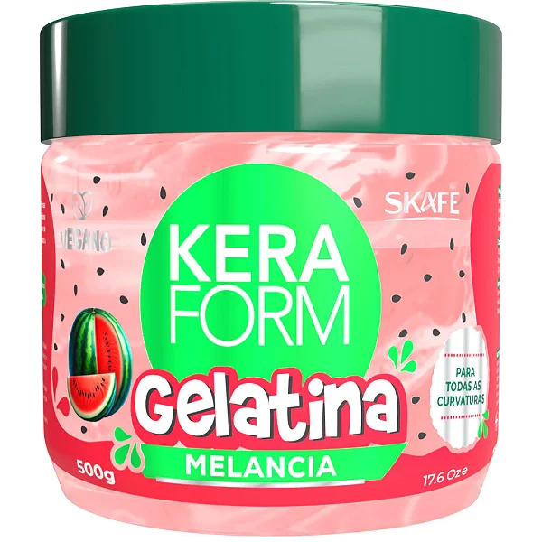 Gelatina Keraform Melancia Skafe 500g