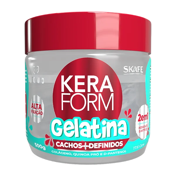 Gelatina Keraform Cachos + Definidos Skafe 500g