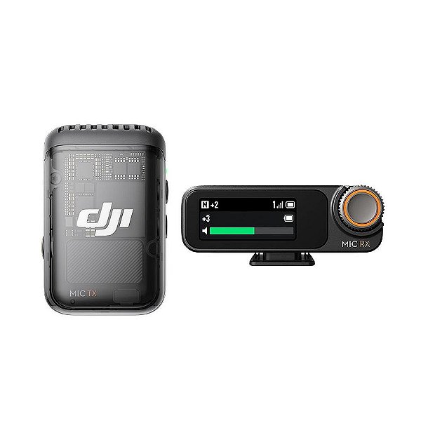 Microfone DJI Mic 2 (1 TX Microfone + 1 RX Receptor) BR