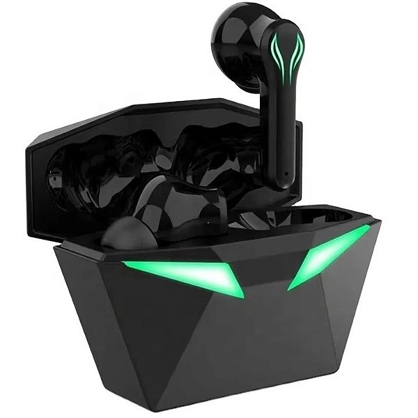 Fone Game Sem Fio Bluetooth Academia Treino Corrida It-blue Cor Preto Cor da luz