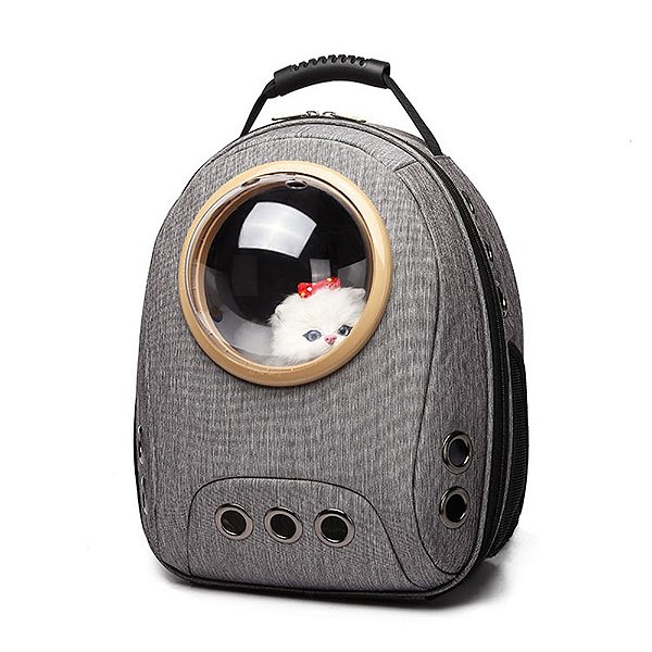 Mochila Pet Astronauta Visão Panorâmica Gato Cachorro Luxo