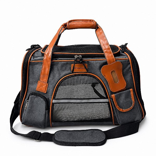 Bolsa Transporte Pet Luxo Grande Cães Gatos Carro Avião
