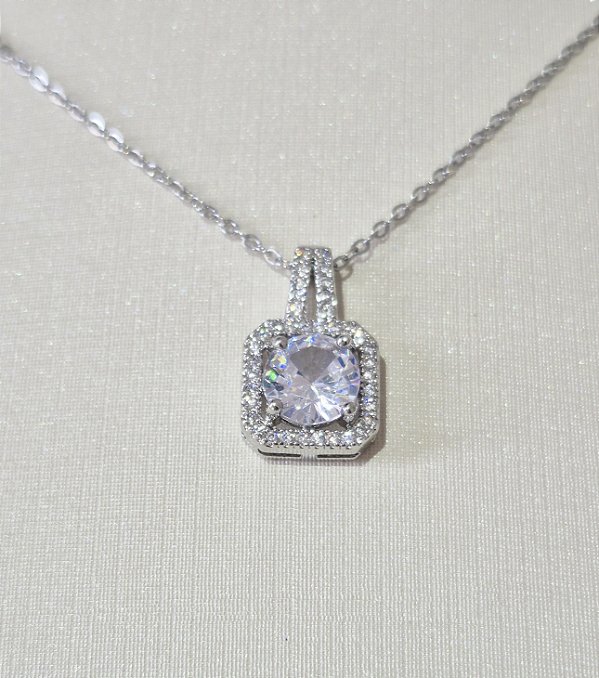 Colar Moissanite Prata 925