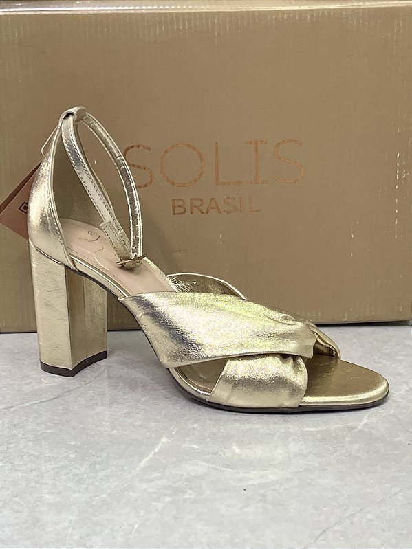 Sandália Solis Brasil Ouro Light