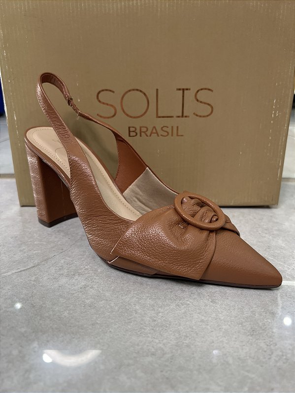 Slingback Solis Brasil com laço