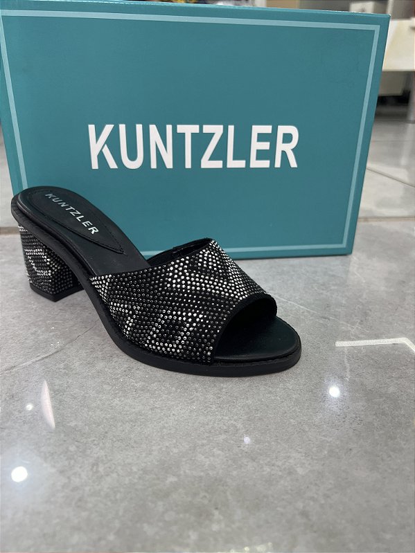 Tamanco Kuntzler Preto na pedraria