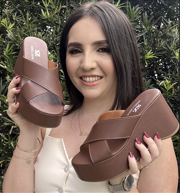 Tamanco SZ Plataforma Marrom