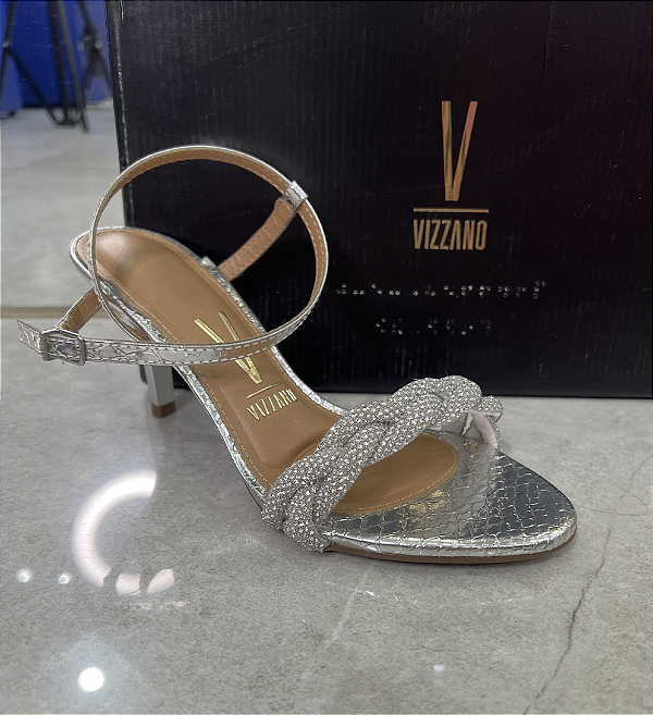 Sandália Vizzano Cristal Prata